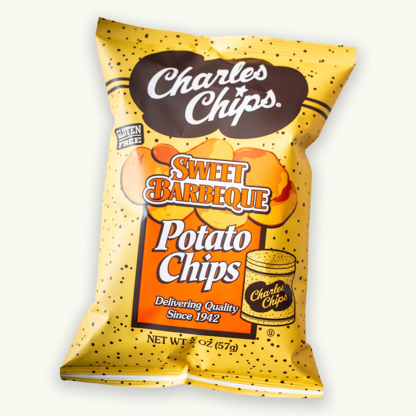 Charles Chips Sweet BBQ Potato Chips 2oz
