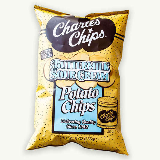 Charles Chips Buttermilk Sour Cream Potato Chips 9oz