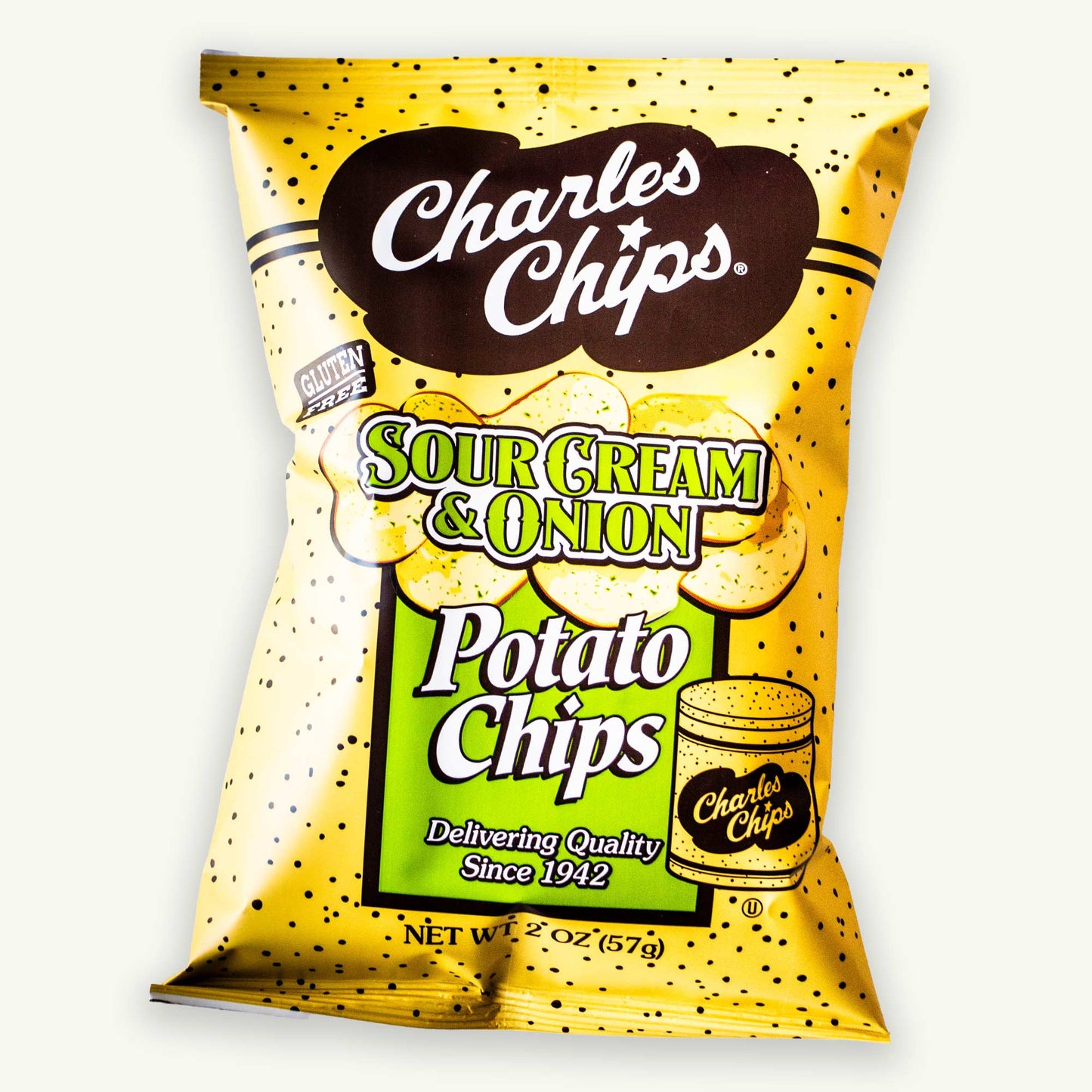 Charles Chips Sour Cream Onion Potato Chips 2oz