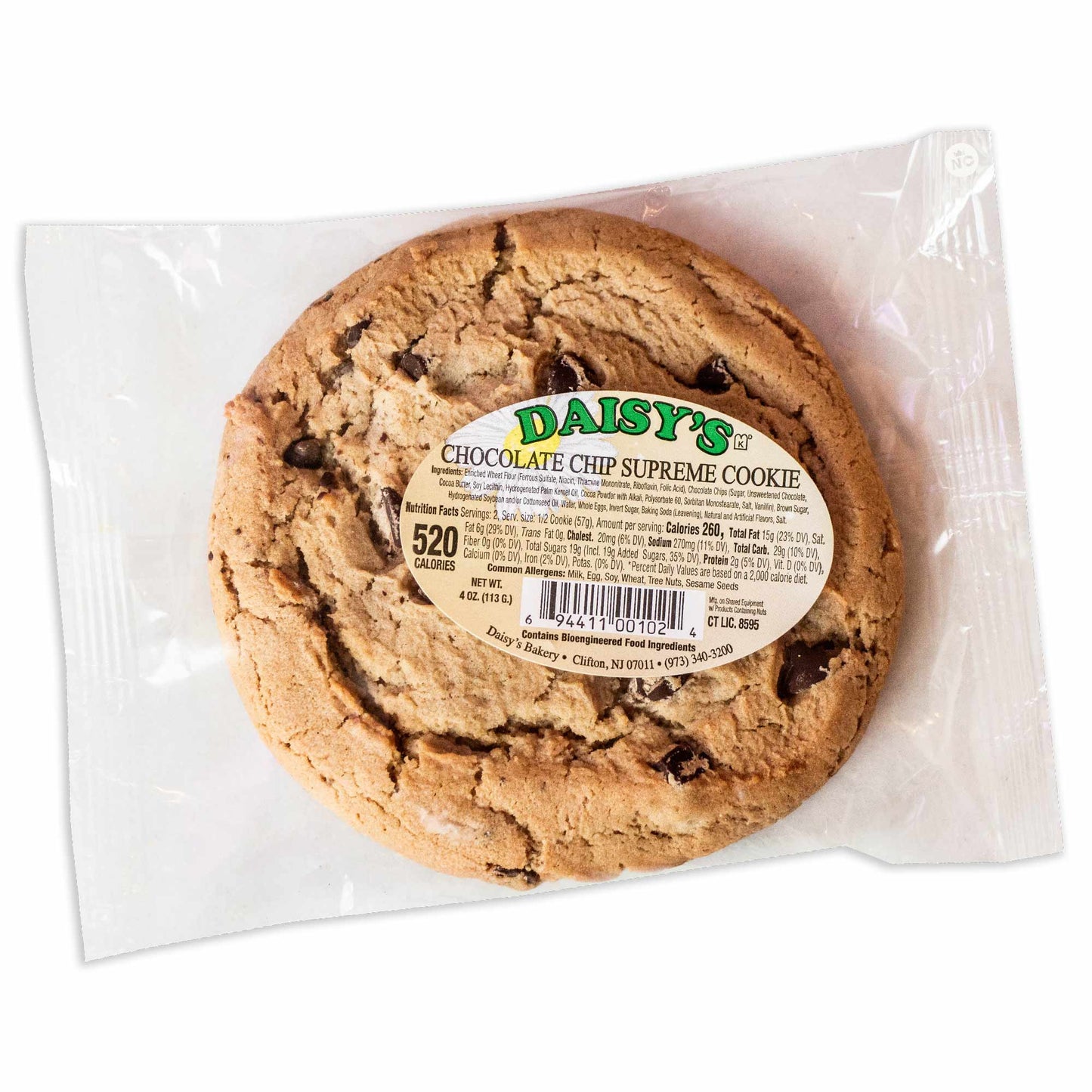 Daisy's Chocolate Chip Supreme Cookie 4oz