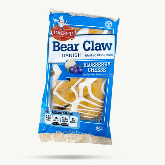 Cloverhill Blueberry Cheese Bear Claw Danish 4.25oz