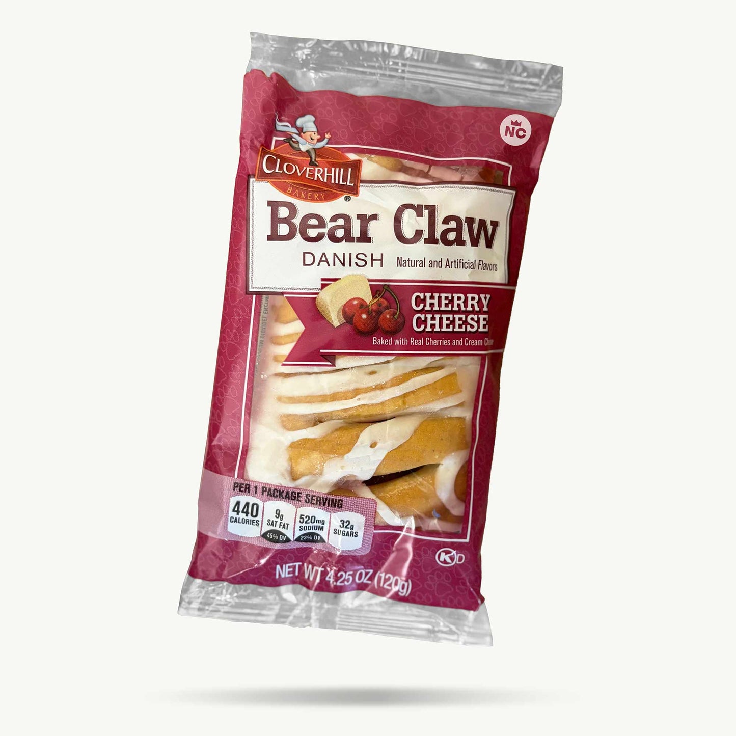 Clover Hill Cherry Cheese Bear Claw 4.25oz