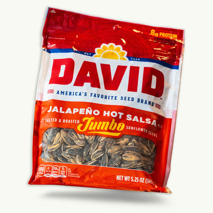 David Jumbo Jalapeno Hot Salsa Sunflower Seeds 5.25oz