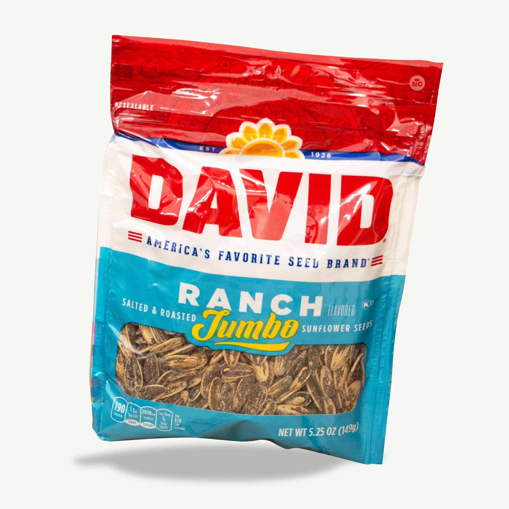 DAVID Jumbo Ranch Sunflower Seeds 5.25oz – Noble Crunch