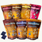 Drizzilicious Mini Rice Cakes Variety Pack - Birthday, Salted Caramel, Cookies & Cream, Cinnamon Swirl, French Toast, Cocoa Drizzled Popcorn, Smores - Roasted Peach Organic Yerba Mate Teabags - 7 Flavors