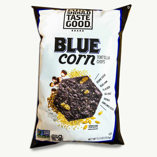 Food Should Taste Good Blue Corn Tortilla Chips 5.5oz