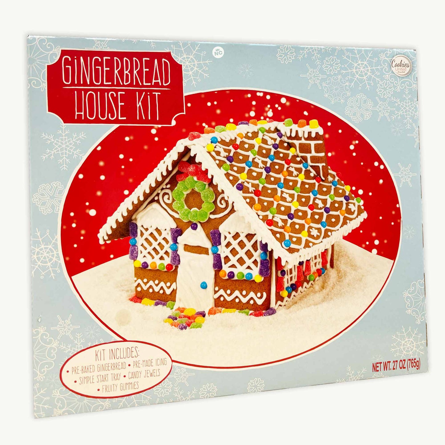 Classic Christmas Gingerbread House Kit - Includes Everything - 27oz