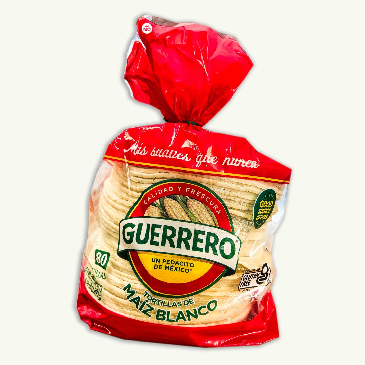 Guerrero Gluten Free Maiz Blanco Tortillas 80ct