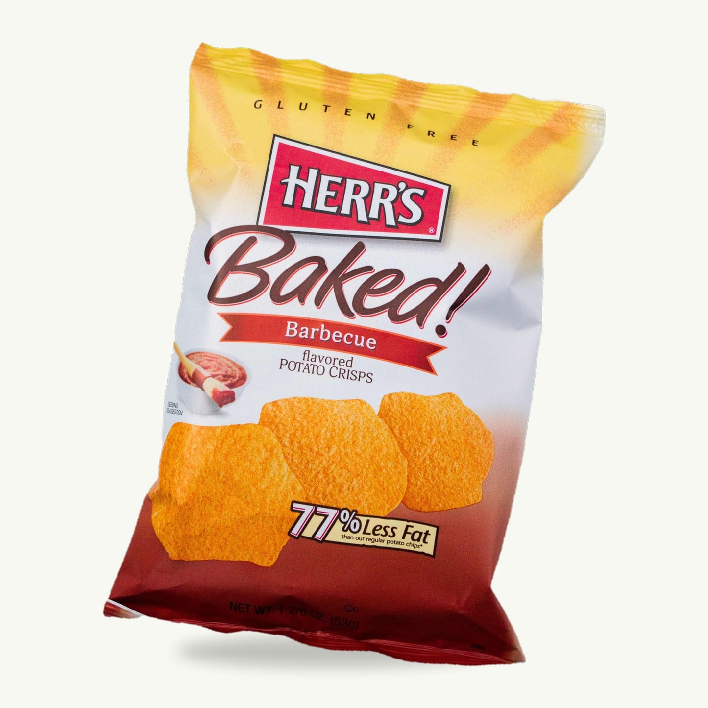 Herr's Baked BBQ Potato Crisps 1.875oz — enhanced product photo