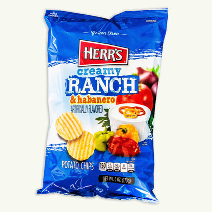 Herr's Creamy Ranch Habanero Potato Chips 6oz