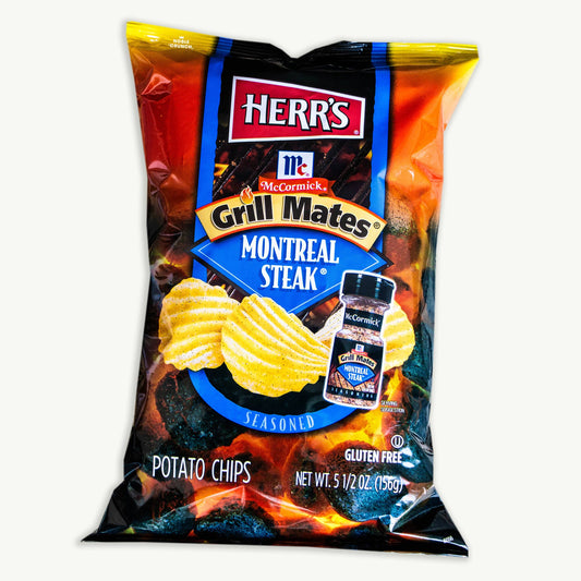 Herr's McCormick Grill Mates Montreal Steak Potato Chips 5.5oz
