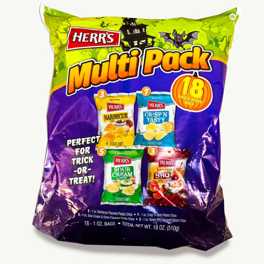 Herr's Halloween Multi Pack Potato Chips - 18, 1oz bags