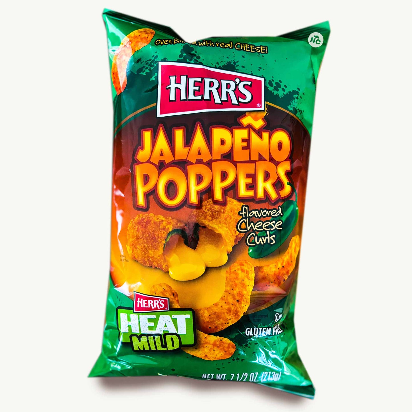 Herr's Jalapeno Poppers Cheese Curls 7.5oz