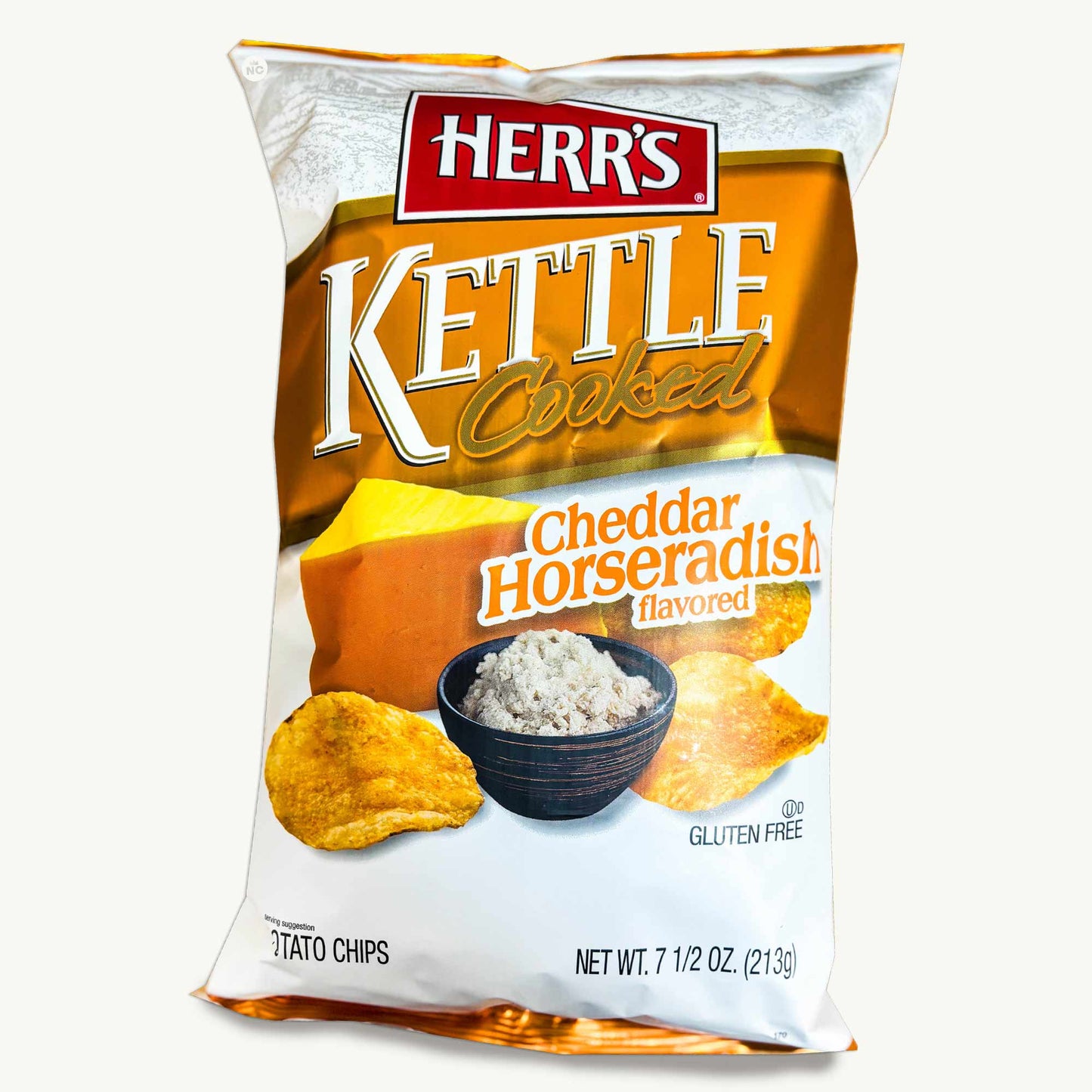 Herr's Kettle Cooked Cheddar Horseradish Potato Chips 7.5oz