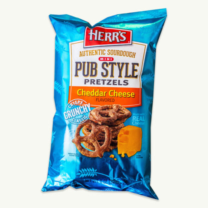 Herr's Sourdough Mini Pub Style Cheddar Cheese Pretzels 11oz