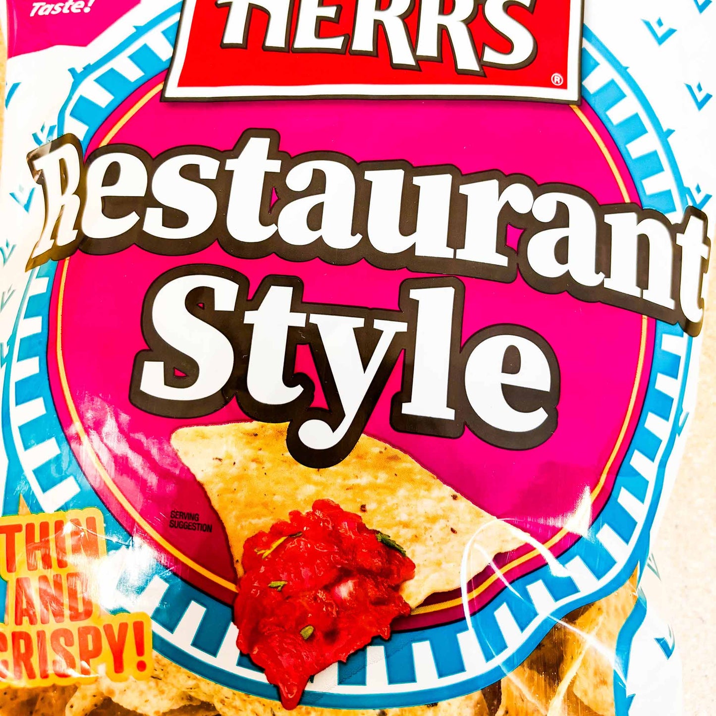 Herr's Restaurant Style White Corn Tortilla Chips 12oz