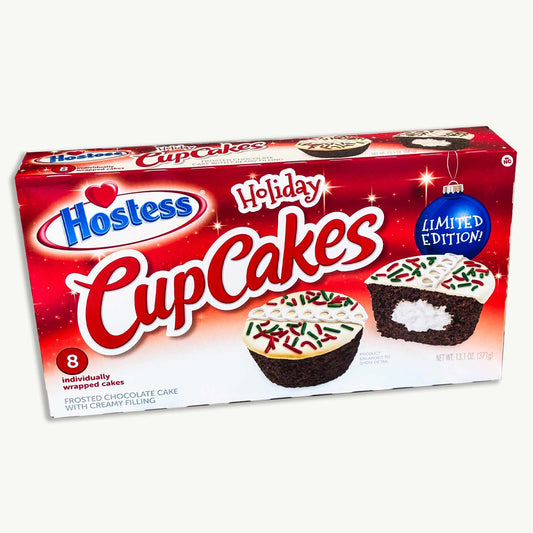 Hostess Christmas Holiday Cupcakes Limited 8ct 13.1oz