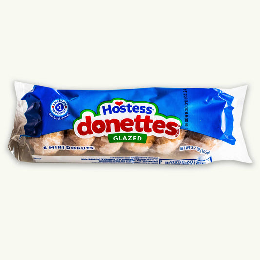 Hostess Glazed Donettes - 6 Mini Donuts - 3.7oz