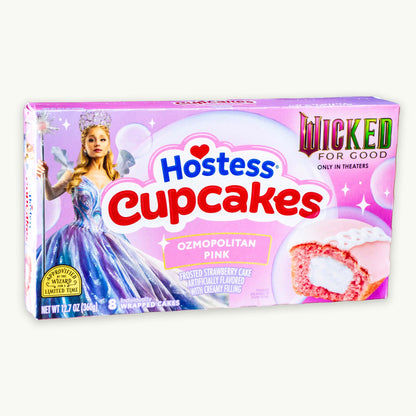 Hostess Wicked for Good Ozmopolitan Pink Strawberry Cupcakes 12.7oz 8ct
