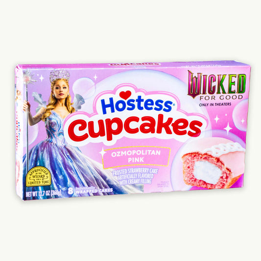 Hostess Wicked for Good Ozmopolitan Pink Strawberry Cupcakes 12.7oz 8ct