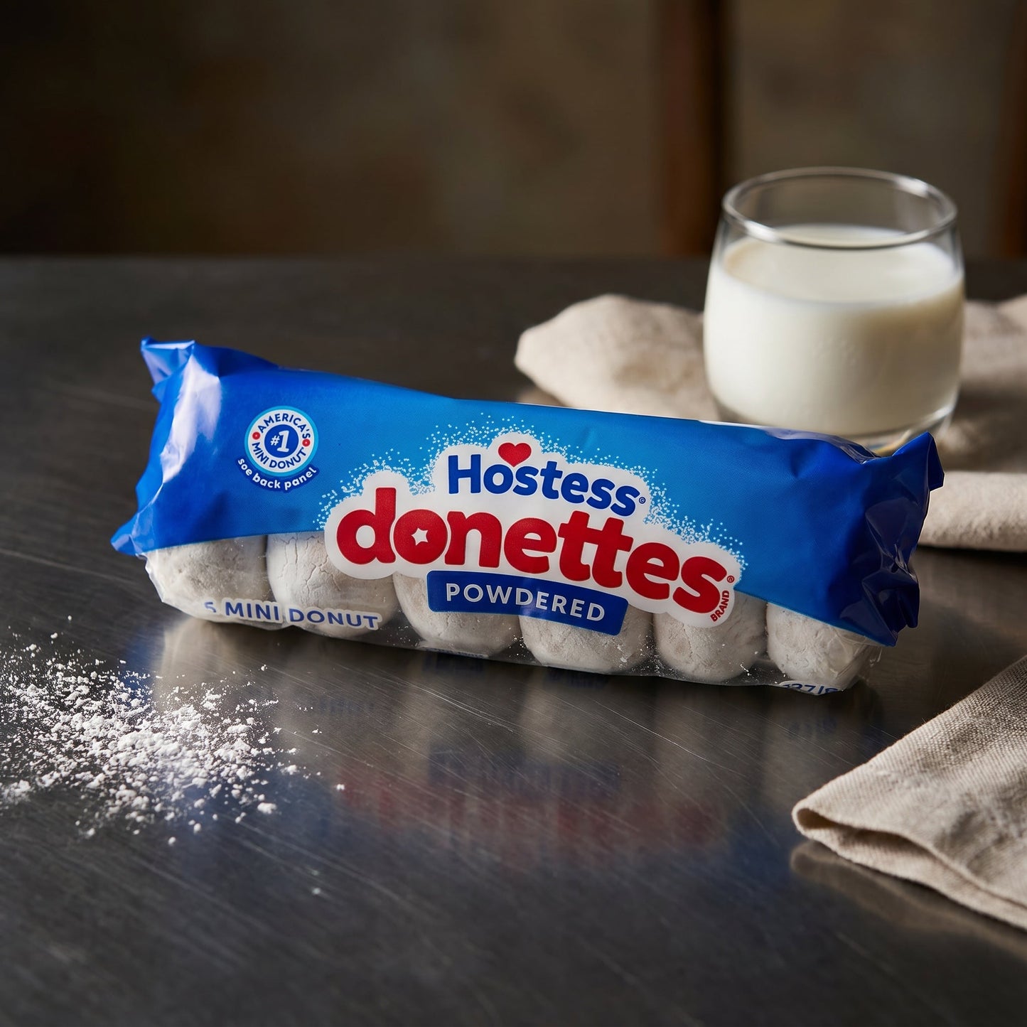 Hostess Powdered Donettes Mini Donuts 3oz — fine scene