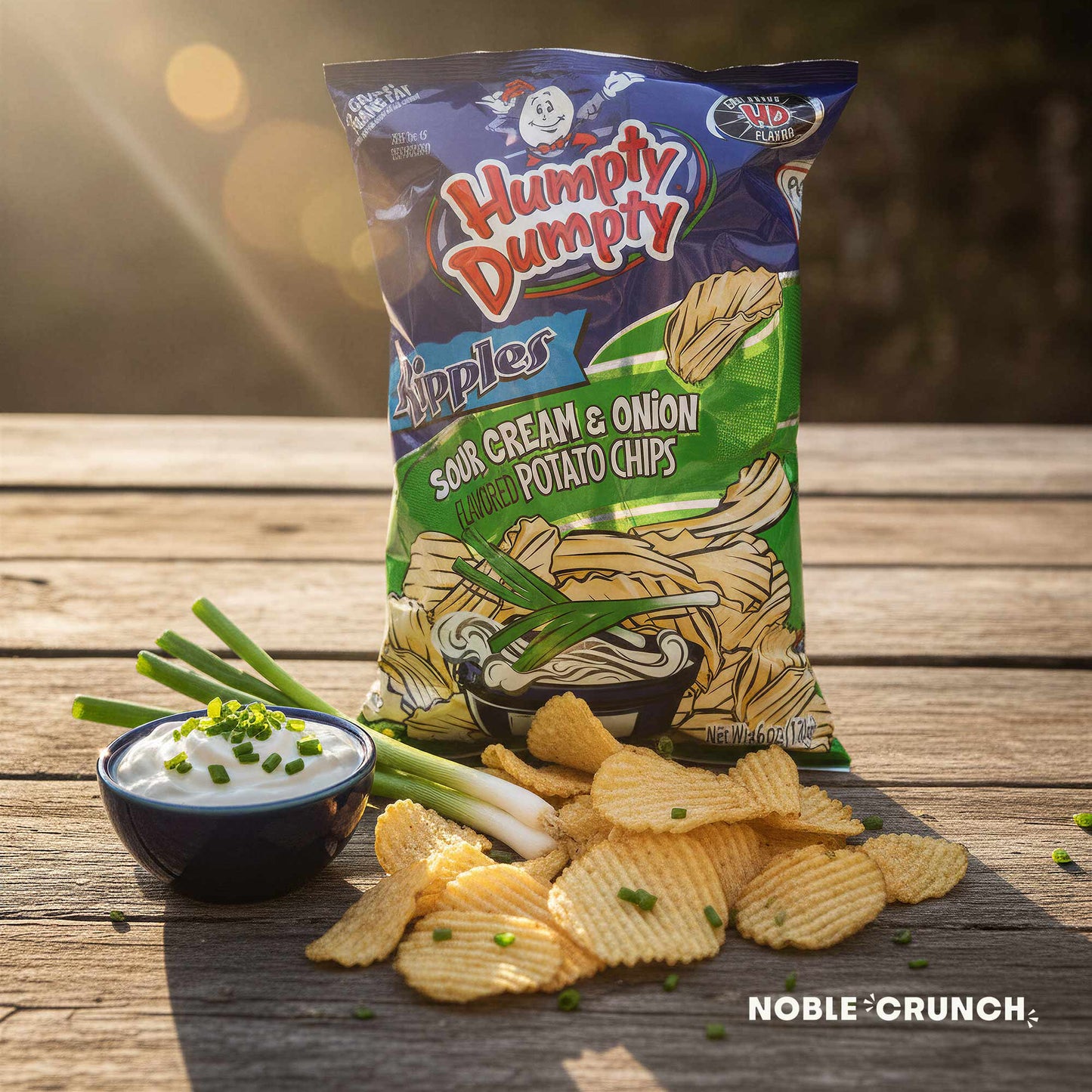 Humpty Dumpty Ripples Sour Cream Onion Potato Chips 6oz