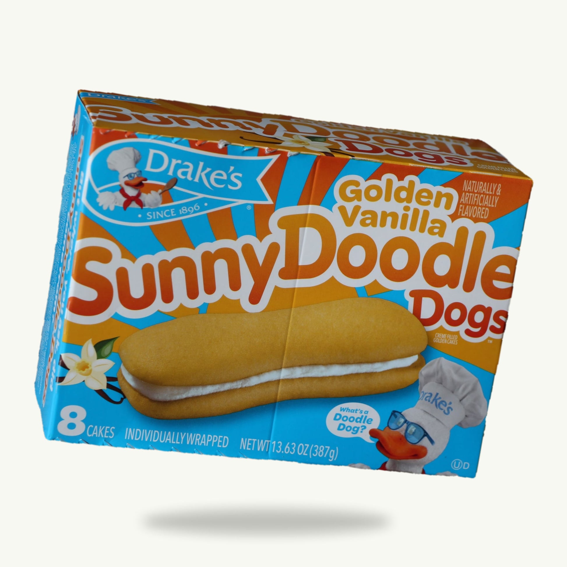Drake's Golden Vanilla Sunny Doodle Dogs 8ct 13.63oz — enhanced product photo