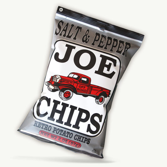 Joe Chips Salt Pepper Retro Potato Chips 2oz
