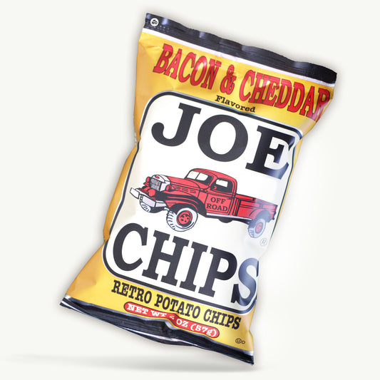 Joe Chips Bacon Cheddar Retro Potato Chips 2oz