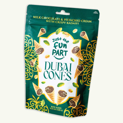 Just the Fun Part Dubai Chocolate Waffle Cones 4.23oz
