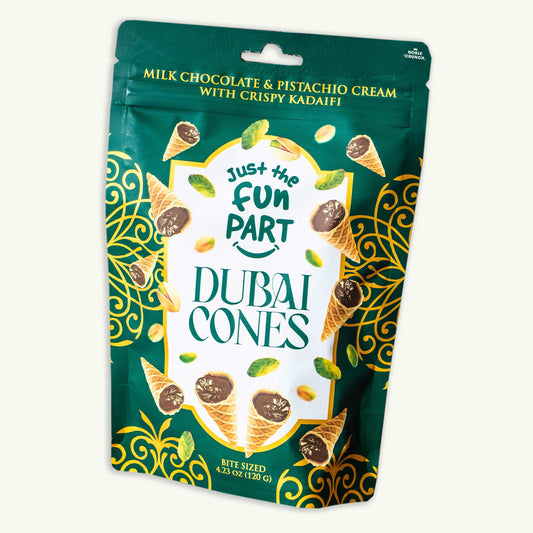 Just the Fun Part Dubai Chocolate Waffle Cones 4.23oz