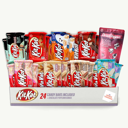 Kit Kat Variety Pack - Birthday, Frosted Donut, Dark Chocolate, Milk Chocolate, Ghost Toast, Pink Lemonade, Mint Dark Chocolate, Churros - Chocolate Popcorn 3.6oz - 25 Items