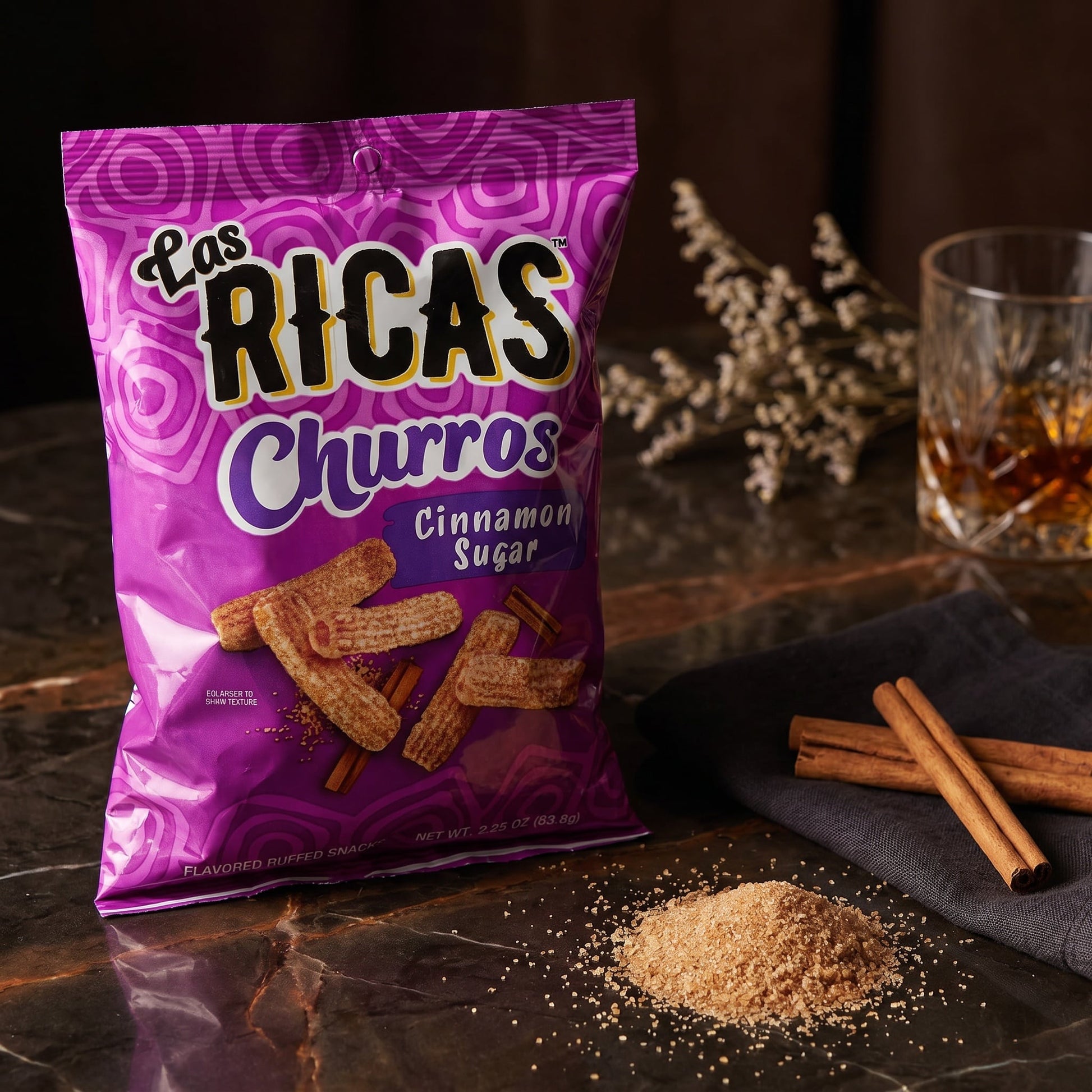 Las Ricas Churros Cinnamon Sugar Snacks 2.25oz — fine scene