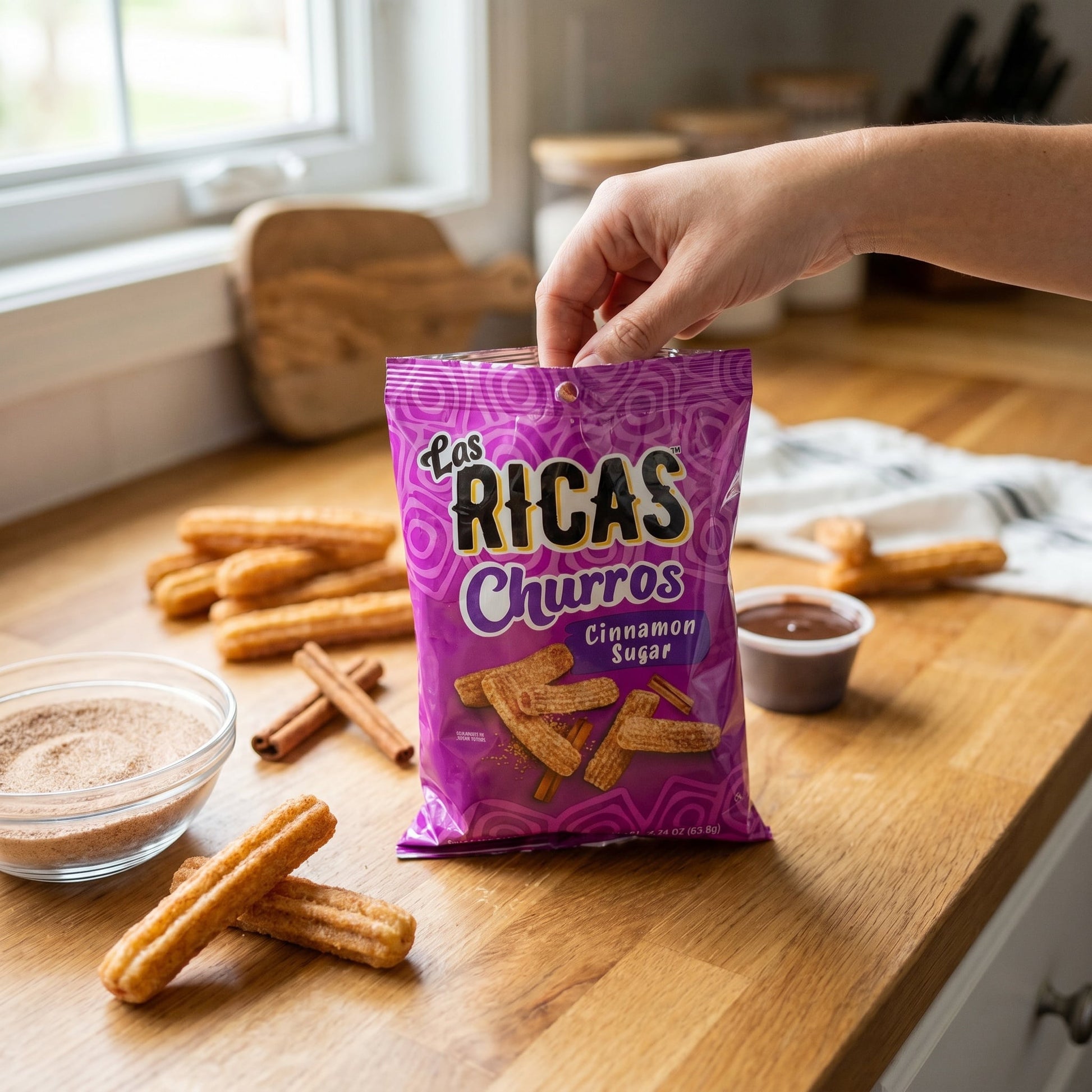 Las Ricas Churros Cinnamon Sugar Snacks 2.25oz — ugc scene