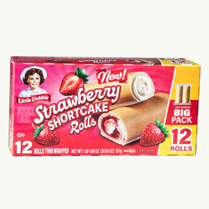 Little Debbie Strawberry Shortcake Rolls 20.08oz, Twin Rolls 12ct