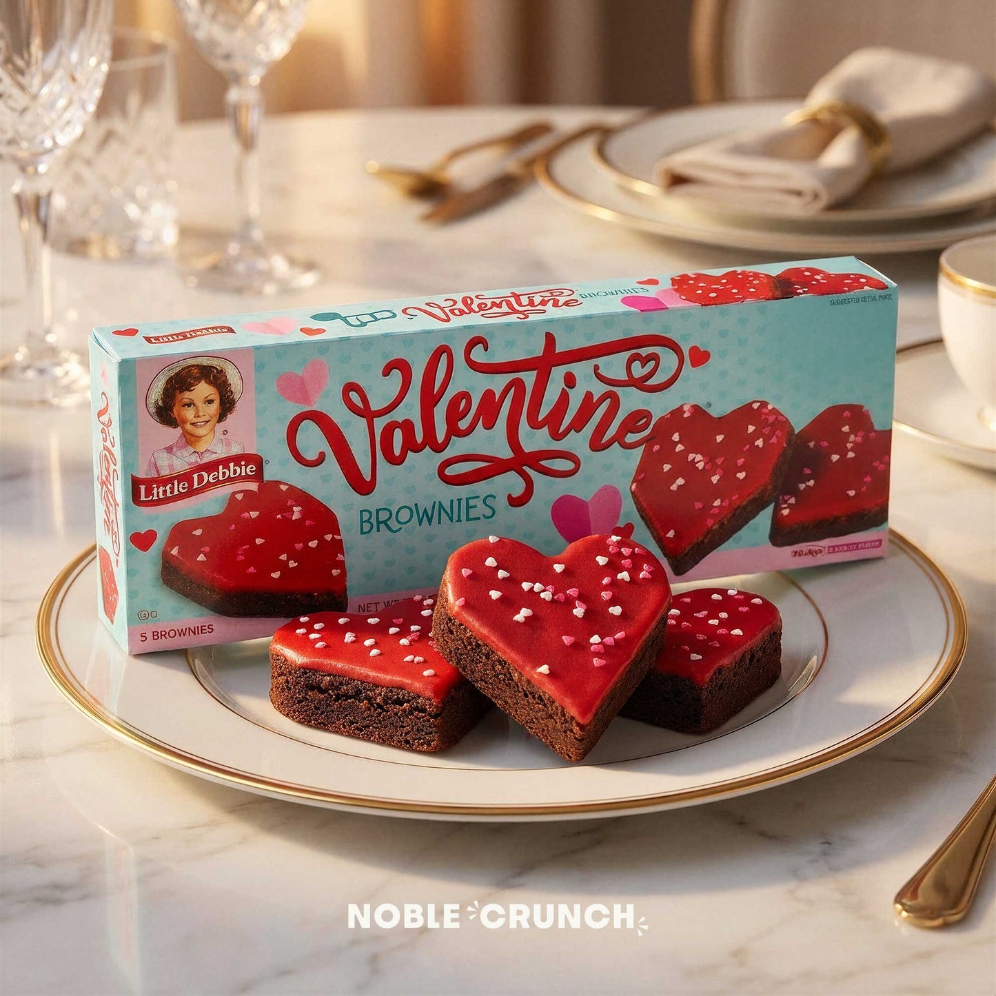 Little Debbie Valentine Brownies 5ct 8.16oz