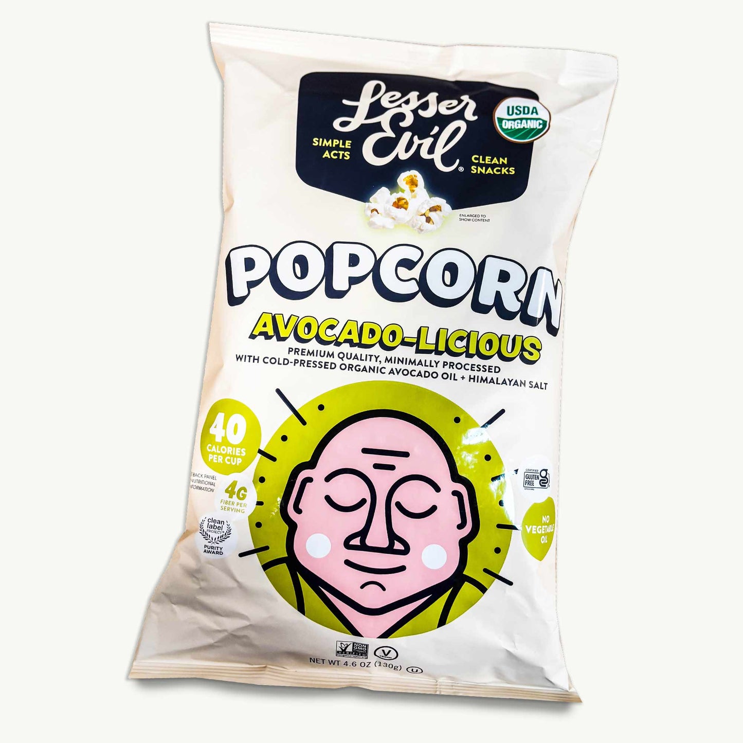 LesserEvil Avocado-Licious Organic Popcorn 4.6oz