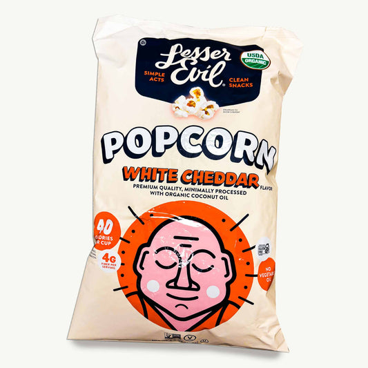 Lesser Evil Organic White Cheddar Popcorn 4.6oz