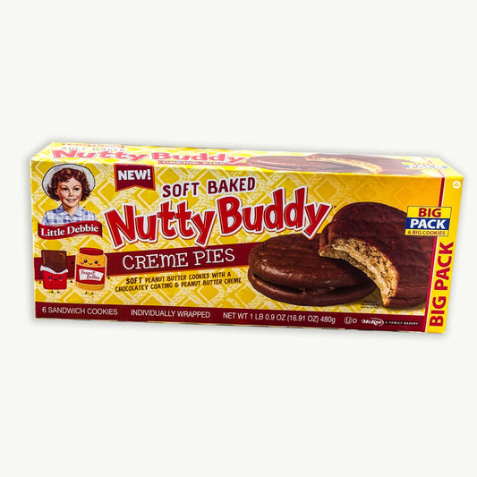 Little Debbie Nutty Buddy Peanut Butter Cream Pies 16.91oz 6ct