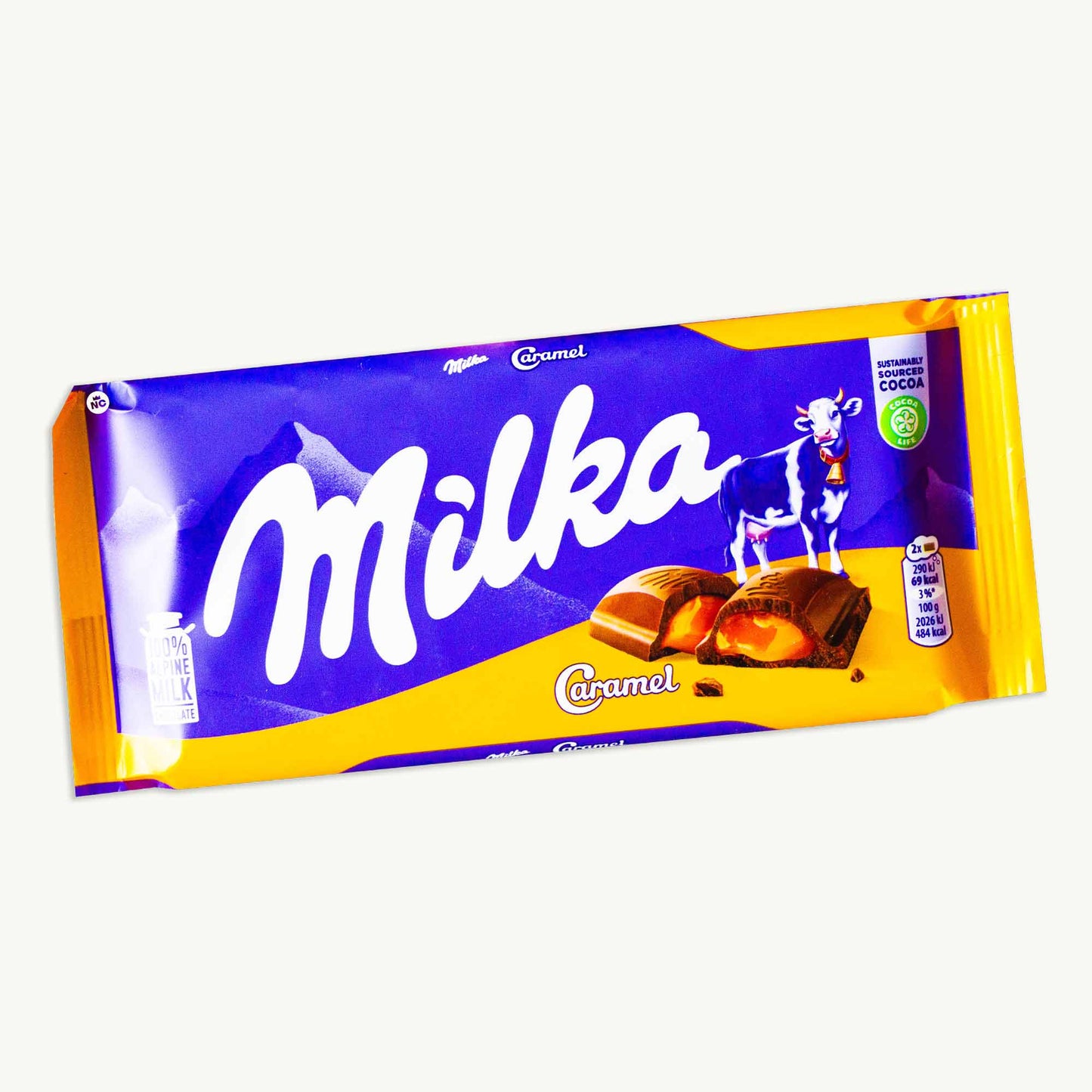 Milka Caramel Chocolate Candy Bar 100g