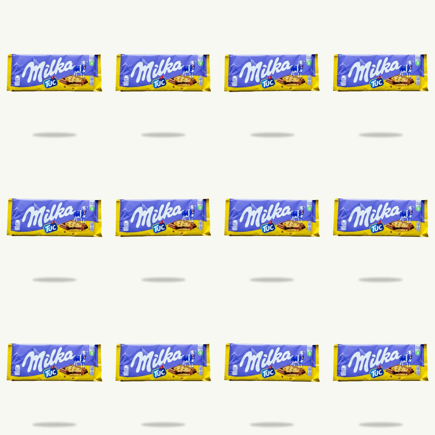 Milka Tuc Cracker Chocolate Candy Bar 90g — 12-pack