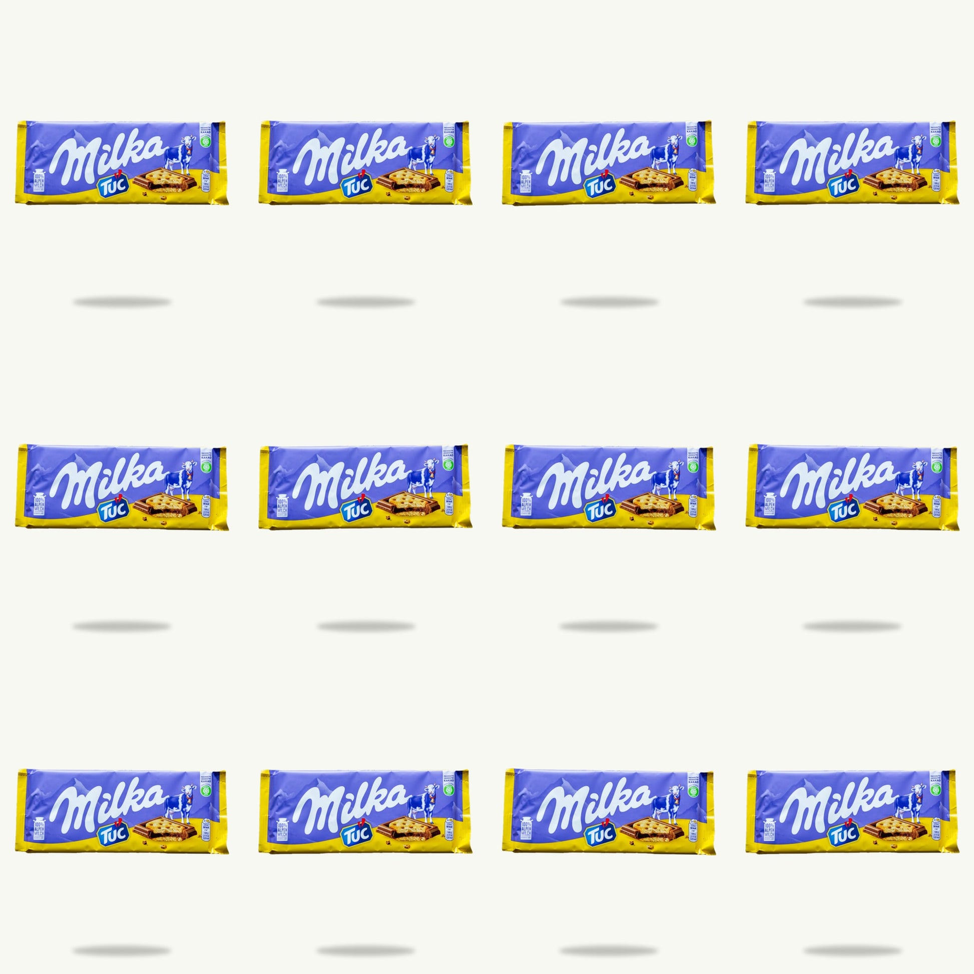 Milka Tuc Cracker Chocolate Candy Bar 90g — 12-pack