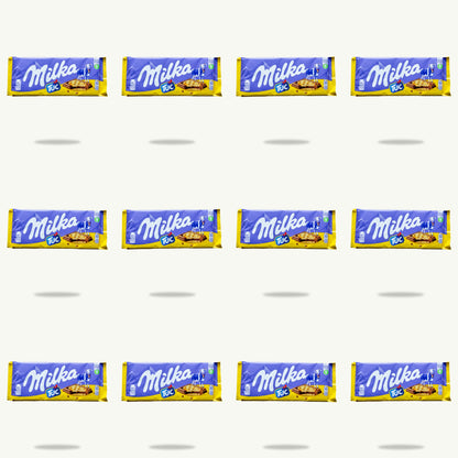 Milka Tuc Cracker Chocolate Candy Bar 90g — 12-pack