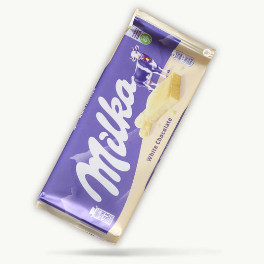 Milka White Chocolate Candy Bar 100g