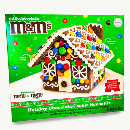 M&M Christmas Milk Chocolate Holiday Cookie House Kit 20.5oz