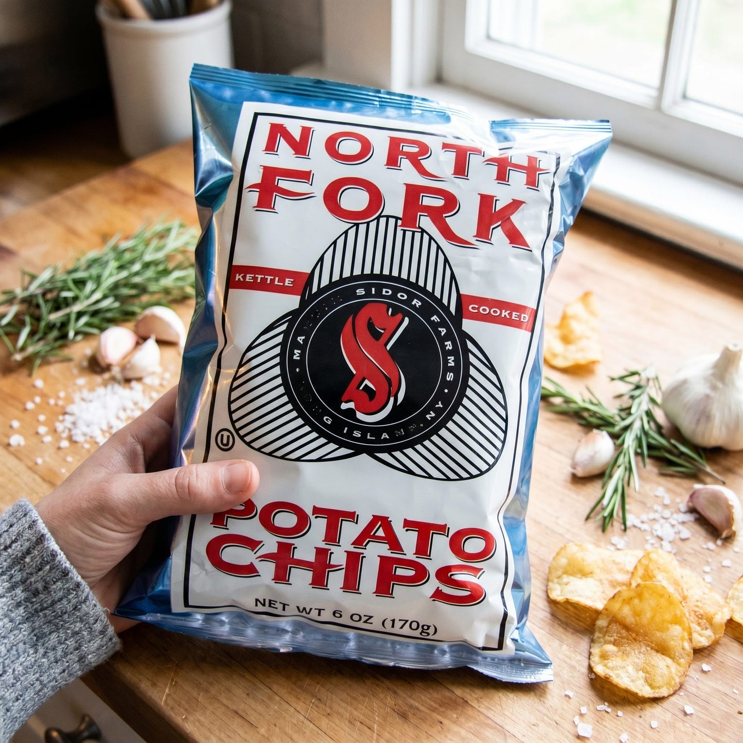 North Fork Rosemary & Garlic Potato Chips 6 oz — ugc scene