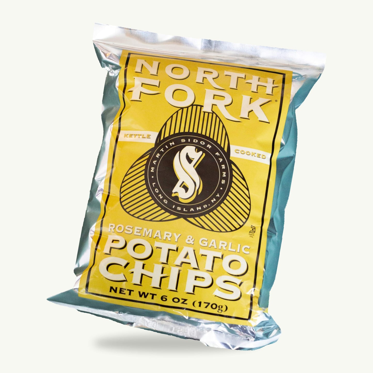 North Fork Rosemary Garlic Kettle Potato Chips 6oz — enhanced product photo