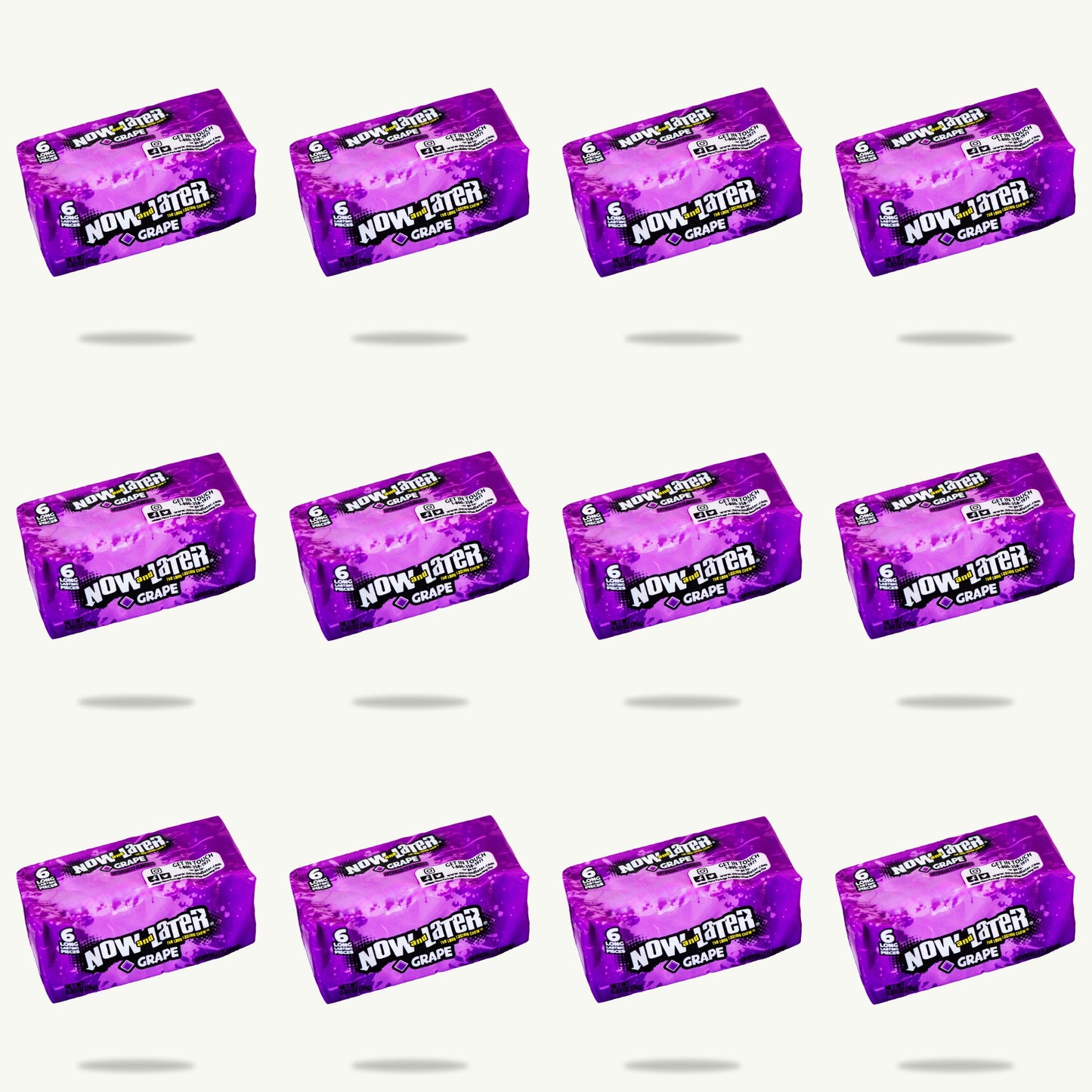 Now and Later Grape 0.93oz — 12-pack