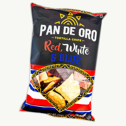 Pan de Oro Red White Blue Tortilla Chips 7.5oz