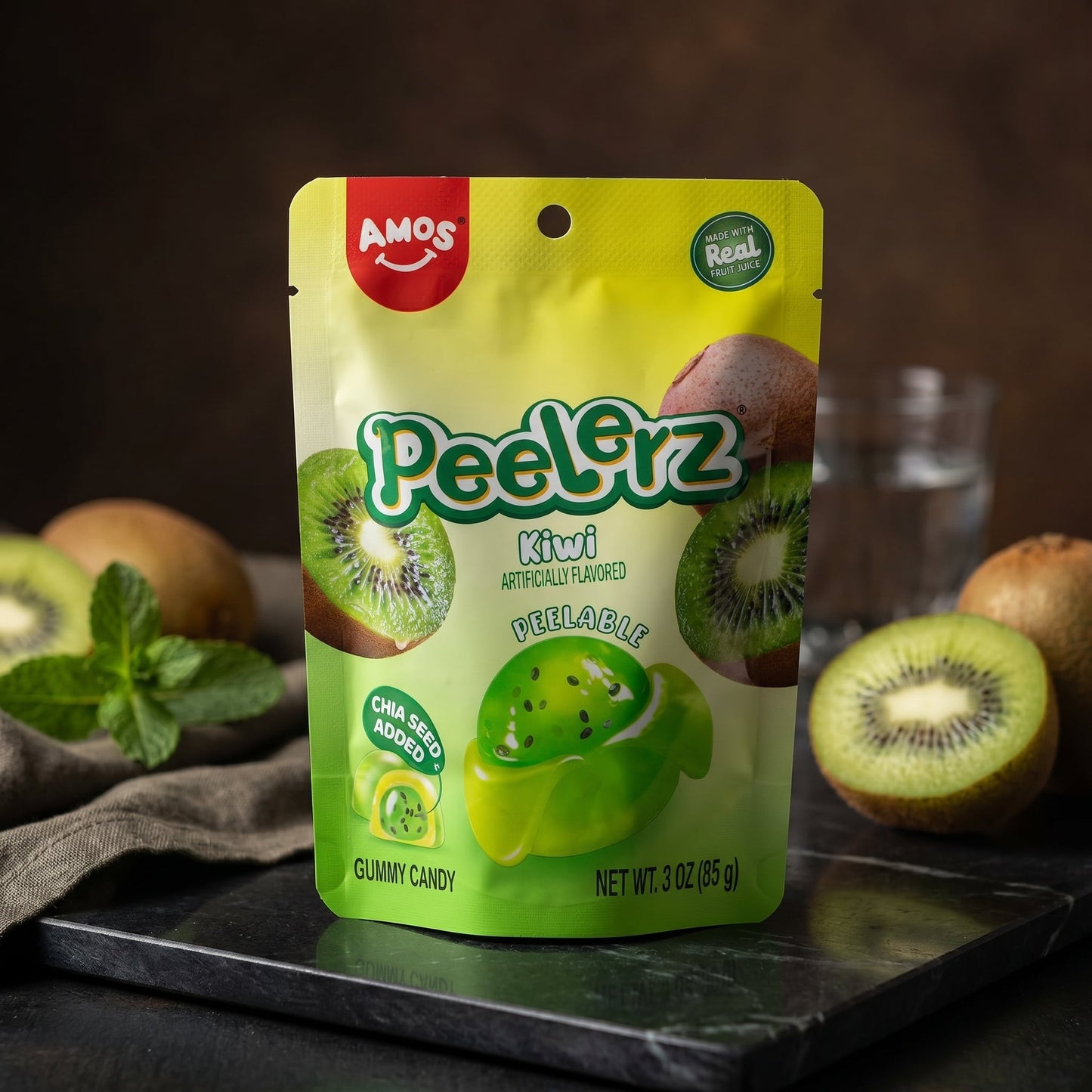 Peelerz Kiwi Peelable Gummy Candy 3oz — fine scene